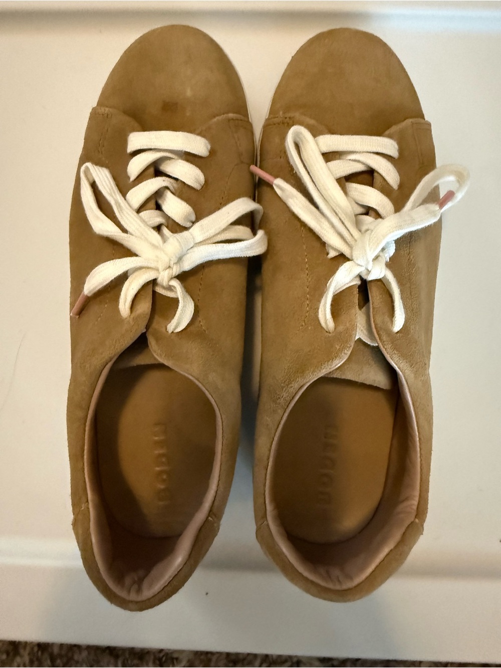 Boden Leather Flatform Sneakers Size 42